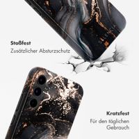 Selencia Vivid Back Cover Samsung Galaxy S25 FE - Chic Marble Black