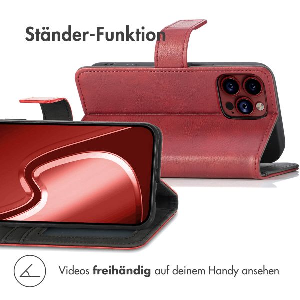 imoshion Luxuriöse Klapphülle Apple iPhone 15 Pro - Rot