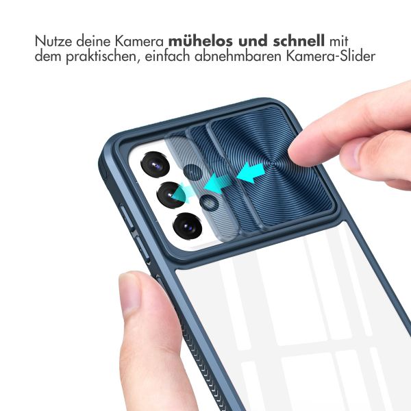 imoshion Back Cover mit Kameraschieber für das Samsung Galaxy A23 (5G) - Dunkelblau