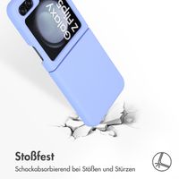 Accezz Liquid Silikoncase für das Samsung Galaxy Z Flip 5 - Violett