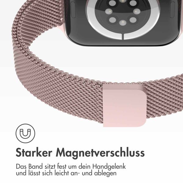 imoshion Mailandisches schlankes Armband für das  Apple Watch Series 1 t/m 9 / SE (38/40/41 mm) | Series 10 / 11 (42 mm) - Rosa