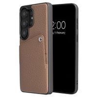 Selencia Riva Back Cover mit Kartenfach Samsung Galaxy S26 Ultra - Mocha Brown