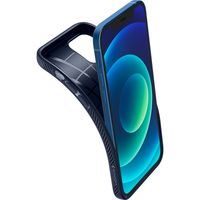 Spigen Liquid Air™ Backcover Apple iPhone 12 (Pro) - Dunkelblau