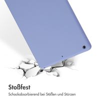 Accezz Liquid Silicone Back Cover Apple iPad 9 (2021) 10.2 Zoll / iPad 8 (2020) 10.2 Zoll / iPad 7 (2019) 10.2 Zoll - Lila