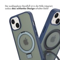 Accezz Ring Stand Backcover mit MagSafe Apple iPhone 13 - Blau