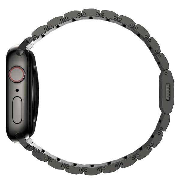 Nomad Magnetisches Stahlgliederarmband für das  Apple Watch Series 1 t/m 11 / SE / Ultra (44/45/46/49 mm) - Graphite