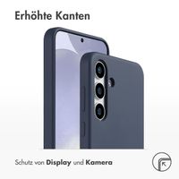 Accezz Liquid Silikoncase Samsung Galaxy S25 Plus - Dunkelblau