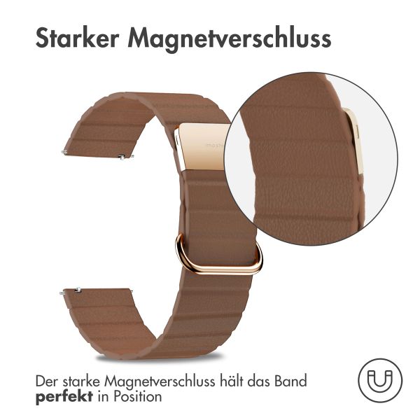 imoshion Magnetlederarmband -   Universelle 22 mm Anschluss - Braun