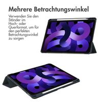 imoshion Trifold Hardcase Klapphülle Apple iPad Air 11 Zoll (2025) M3 / (2024) M2 / Air 5 (2022) / Air 4 (2020) - Dunkelblau