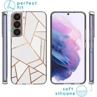 imoshion Design Hülle Samsung Galaxy S22 - White Graphic