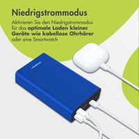 imoshion Ultra Series Aluminium | Powerbank 20.000 mAh - Schnellladen bis 33W - Kobaltblau