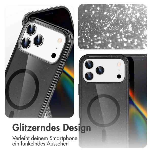 imoshion Sparkle Back Cover mit MagSafe Apple iPhone 17 Pro - Schwarz