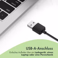 imoshion Ladestation für die Garmin Smartwatch | USB-A-Ladekabel - 1 Meter - Schwarz