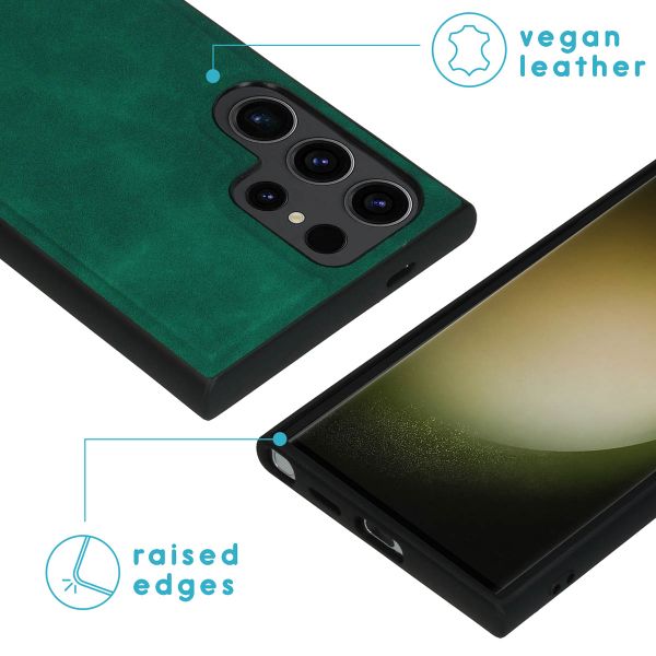 imoshion Entfernbare 2-1 Luxus Klapphülle Samsung Galaxy S24 Ultra - Dunkelgrün