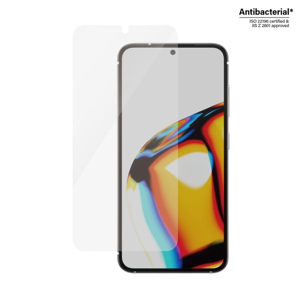 PanzerGlass Ultra-Wide Fit Antibakterieller Displayschutz mit Applikator für das Samsung Galaxy S23 - Schwarz