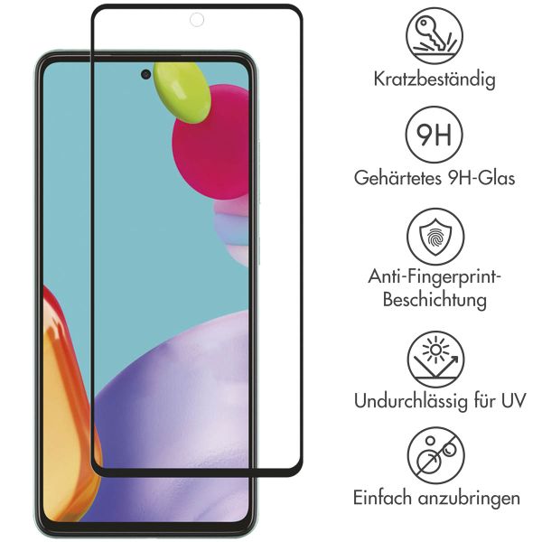 Selencia Premium Screen Protector aus gehärtetem Glas für das Samsung Galaxy A52(s) (5G/4G) / A53 - Schwarz