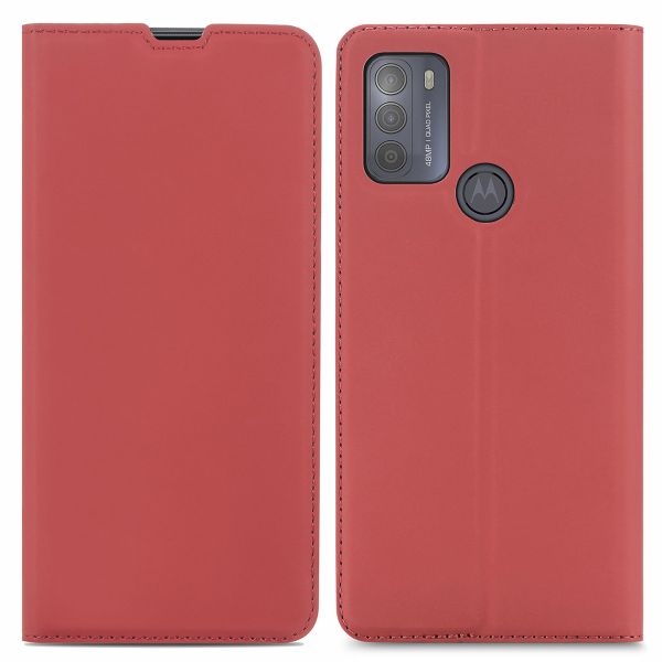 imoshion Slim Folio Klapphülle für das Motorola Moto G50 - Rot