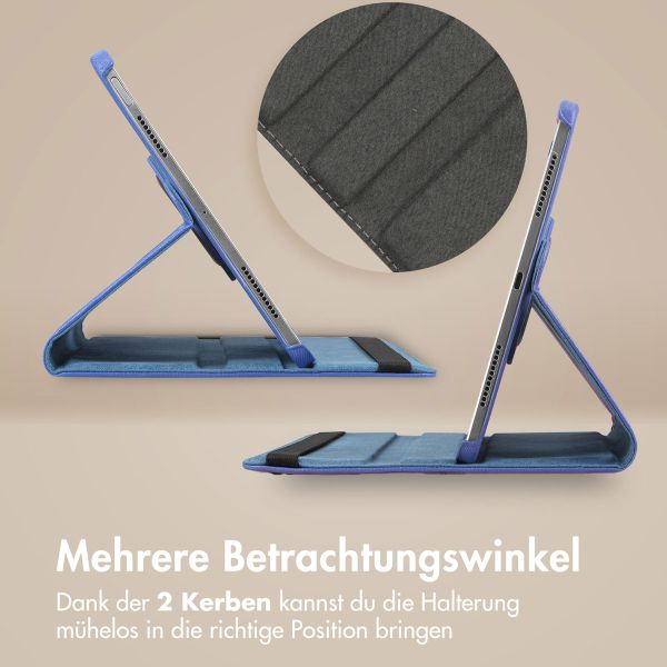 imoshion 360° drehbare Klapphülle Lenovo Tab P12 - Dunkelblau