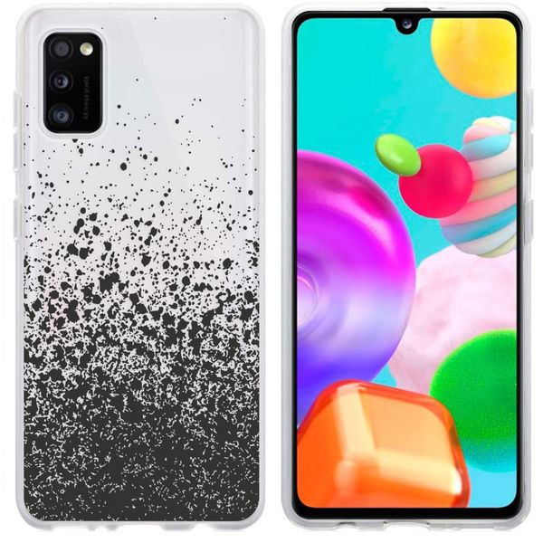 imoshion Design Hülle Samsung Galaxy A41 - Spritzer - Schwarz