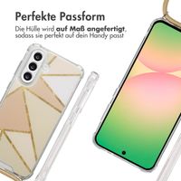 imoshion Design Hülle mit Band Samsung Galaxy A56 - Beige Graphic