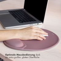 imoshion Ergonomisches Mauspad - Mauspad mit Handgelenkstütze - 30 x 25 cm - Altrosa