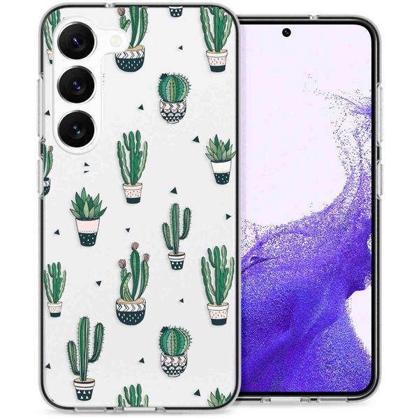 imoshion Design Hülle für das Samsung Galaxy S23 - Allover Cactus