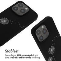 imoshion Silikonhülle design mit Band für das iPhone 14 Pro - Dandelion Black