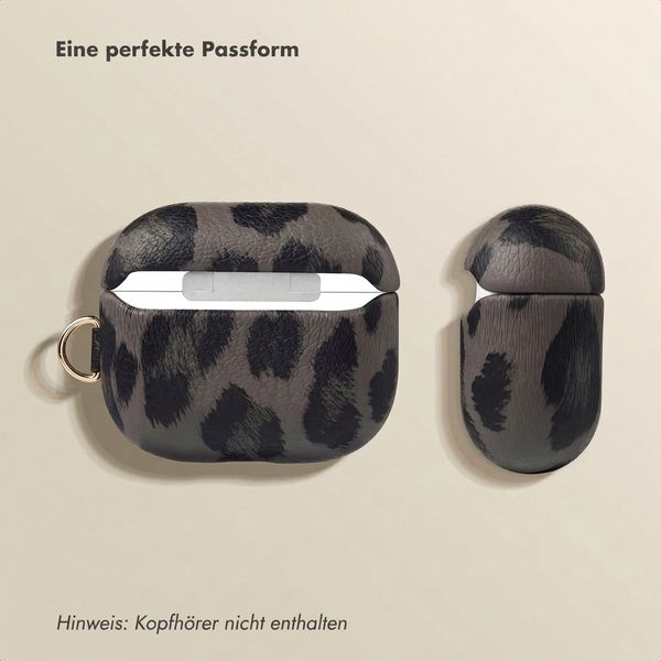 Selencia Sabi Hülle Panthermuster  Apple Airpods 3 - Midnight Black