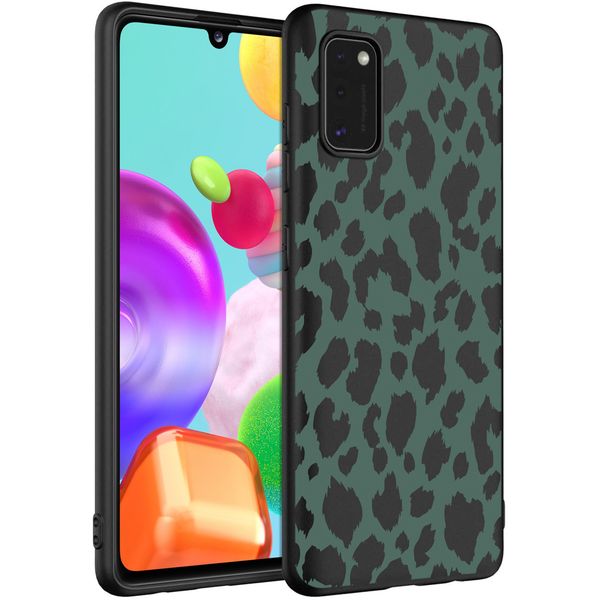 imoshion Design Hülle Samsung Galaxy A41 - Leopard - Grün / Schwarz