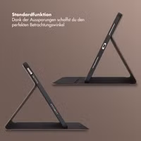 Selencia Riva Klapphülle Apple iPad 11 (2025) 11 Zoll A16 / iPad 10 (2022) 10.9 Zoll - Beige