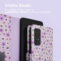 imoshion ﻿Design Klapphülle für das Samsung Galaxy A53 - Purple Flowers