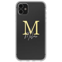 Personalisierte Hülle mit Buchstaben Apple iPhone SE (2022 / 2020) / 8 / 7 - Transparent