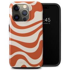 Selencia Vivid Tough Back Cover für das iPhone 15 Pro - Dream Swirl Orange