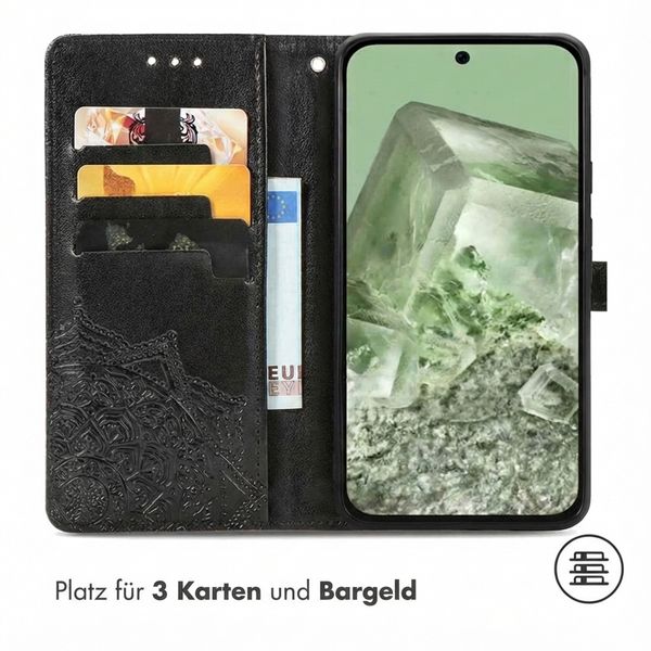 imoshion Mandala Klapphülle Google Pixel 8a - Schwarz