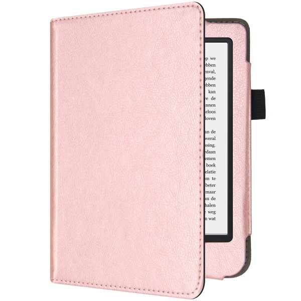 imoshion Vegan Leather Klapphülle Kobo Clara 2E / Tolino Shine 4 - Rosé gold
