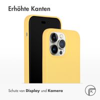 Accezz Liquid Silikoncase mit MagSafe für das Apple iPhone 14 Pro Max - Gelb