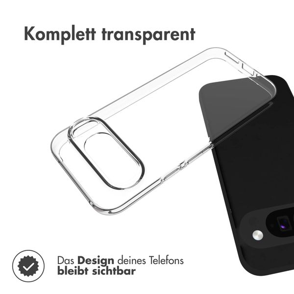 Accezz TPU Clear Cover für das Google Pixel 9 Pro XL - Transparent