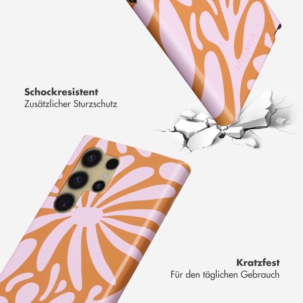 Selencia Vivid Back Cover Samsung Galaxy S24 Ultra - Modern Bloom Pink