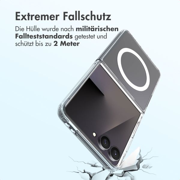 Accezz Xtreme Impact Backcover mit MagSafe Samsung Galaxy Z Flip 7 - Transparent