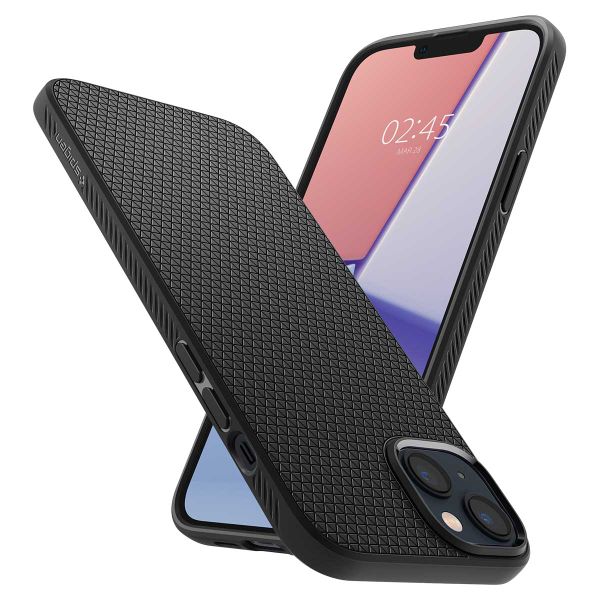 Spigen Liquid Air™ Case für das Apple iPhone 14 - Schwarz