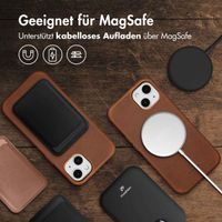 Accezz Vintage Leather Magsafe Backcover Apple iPhone 13 - Tabacco Cognac