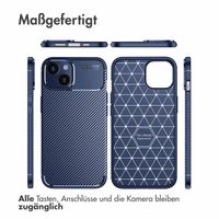 imoshion Carbon-Hülle für das iPhone 14 - Blau