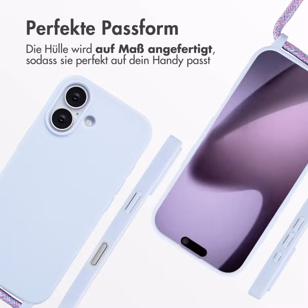 imoshion SilikonHülle mit Band Apple iPhone 17 - Violett