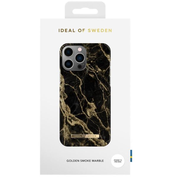 iDeal of Sweden Fashion Back Case für das iPhone 13 Pro Max - Golden Smoke Marble