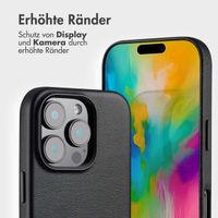 Accezz 2-in-1 Klapphülle aus Leder mit MagSafe für das Apple iPhone 16 Pro Max - Onyx Black