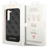 Guess Bottom Stripe 4G Back Cover Samsung Galaxy S24 Plus - Schwarz