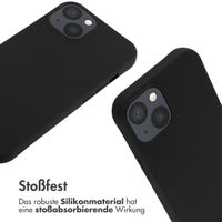 imoshion Silikonhülle mit Band für das iPhone 13 - Schwarz