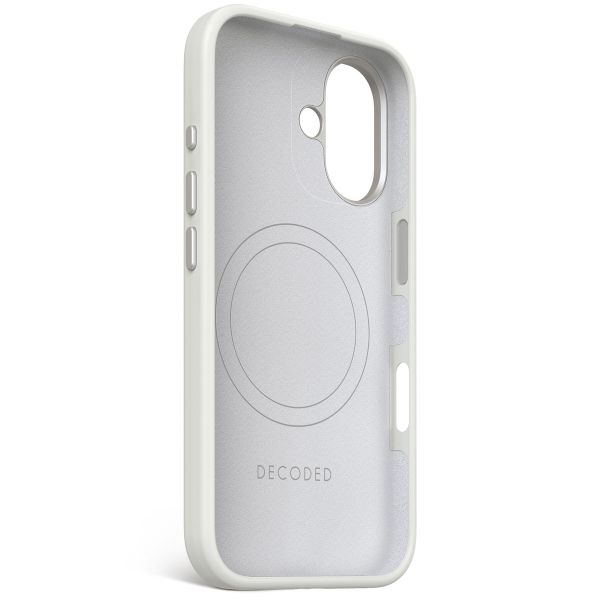 Decoded Silikon-Case MagSafe für das Apple iPhone 16 - Stone Grey