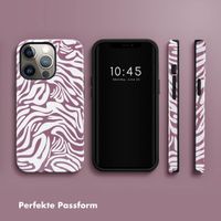 Selencia Vivid Tough Back Cover für das iPhone 13 Pro - Trippy Swirl Dark Rose