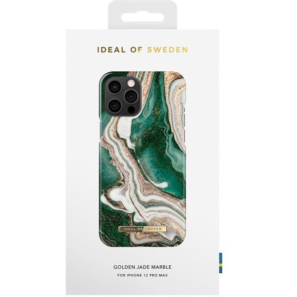iDeal of Sweden Fashion Back Case Apple iPhone 12 Pro Max - Golden Jade Marble